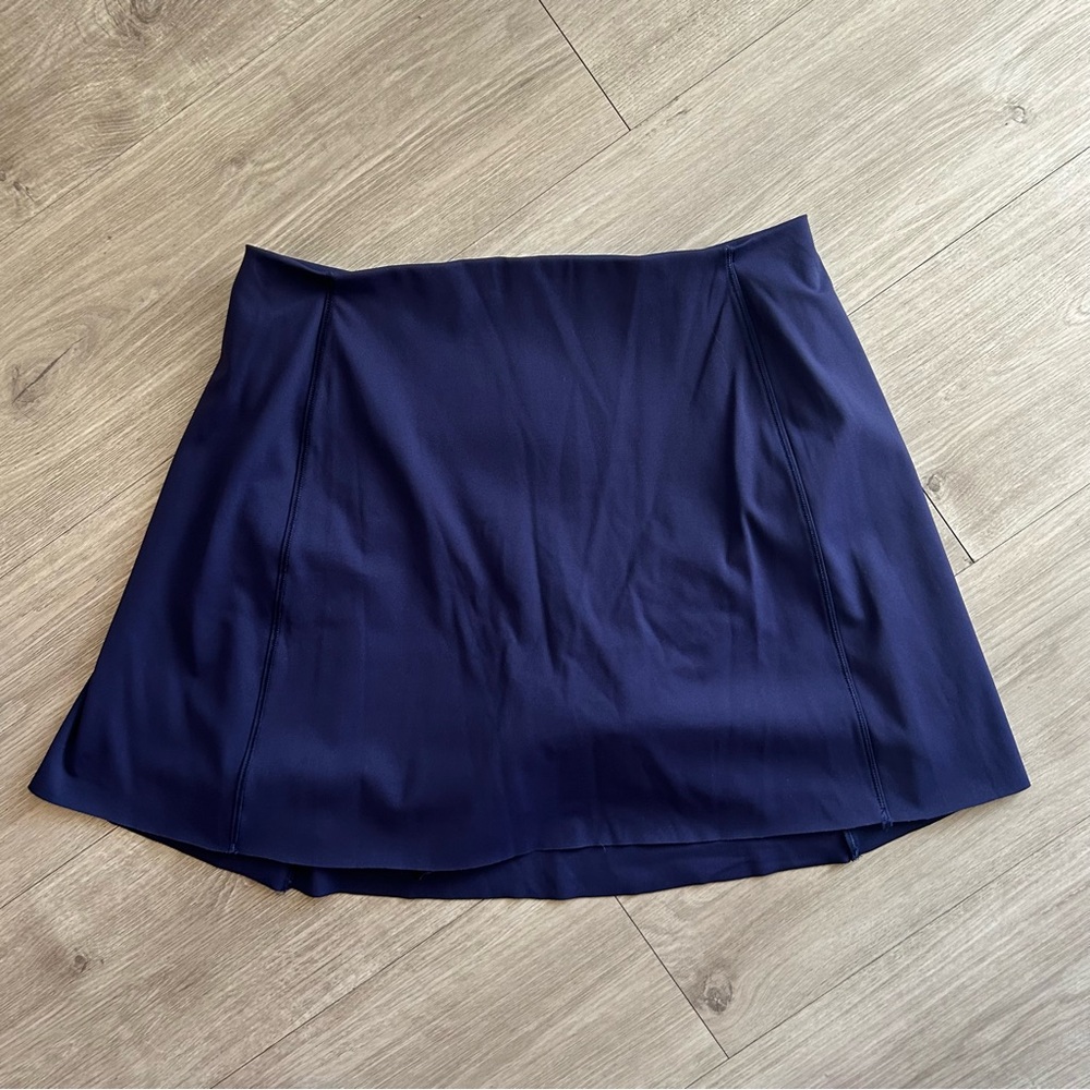 SPANX Navy get moving tennis / pickleball Skirt w/ liner